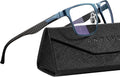 Blue Light Glasses Men, Relieve Eyestrain and Eye Protection, Al-Mg Metal Computer Blue Light Blocking Glasses