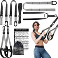 Home Resistance Training Kit with Adjustable Suspension Straps for Workouts | Home and Outdoor Full-Body Strength Training with Heavy-Duty Straps | Door Anchor, Handles, Carry Bag and Exercise Guide
