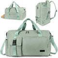 Duffel Bag 4 in 1 Travel Backpack Duffle Bag Weekender Bags for Women Gym Bag with Shoe and Wet Compartment Carry on Dance Bag