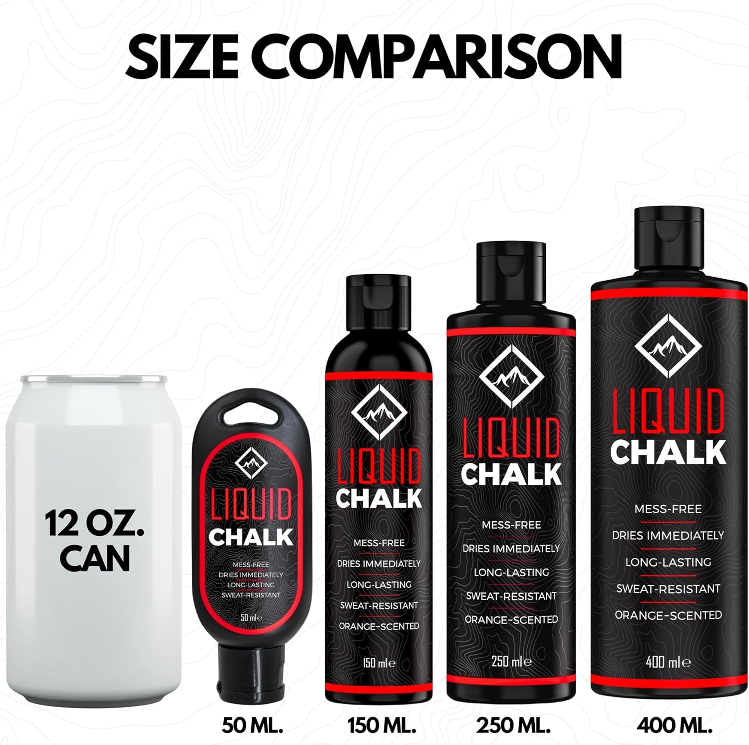 Liquid Chalk for Rock Climbing, Weight Lifting, Gymnastics - Liquid Grip | Climbing Chalk & Lifting Chalk for Weightlifting, Liquid Gym Chalk for Workout Training - Less Chalk, More Grip for Workout