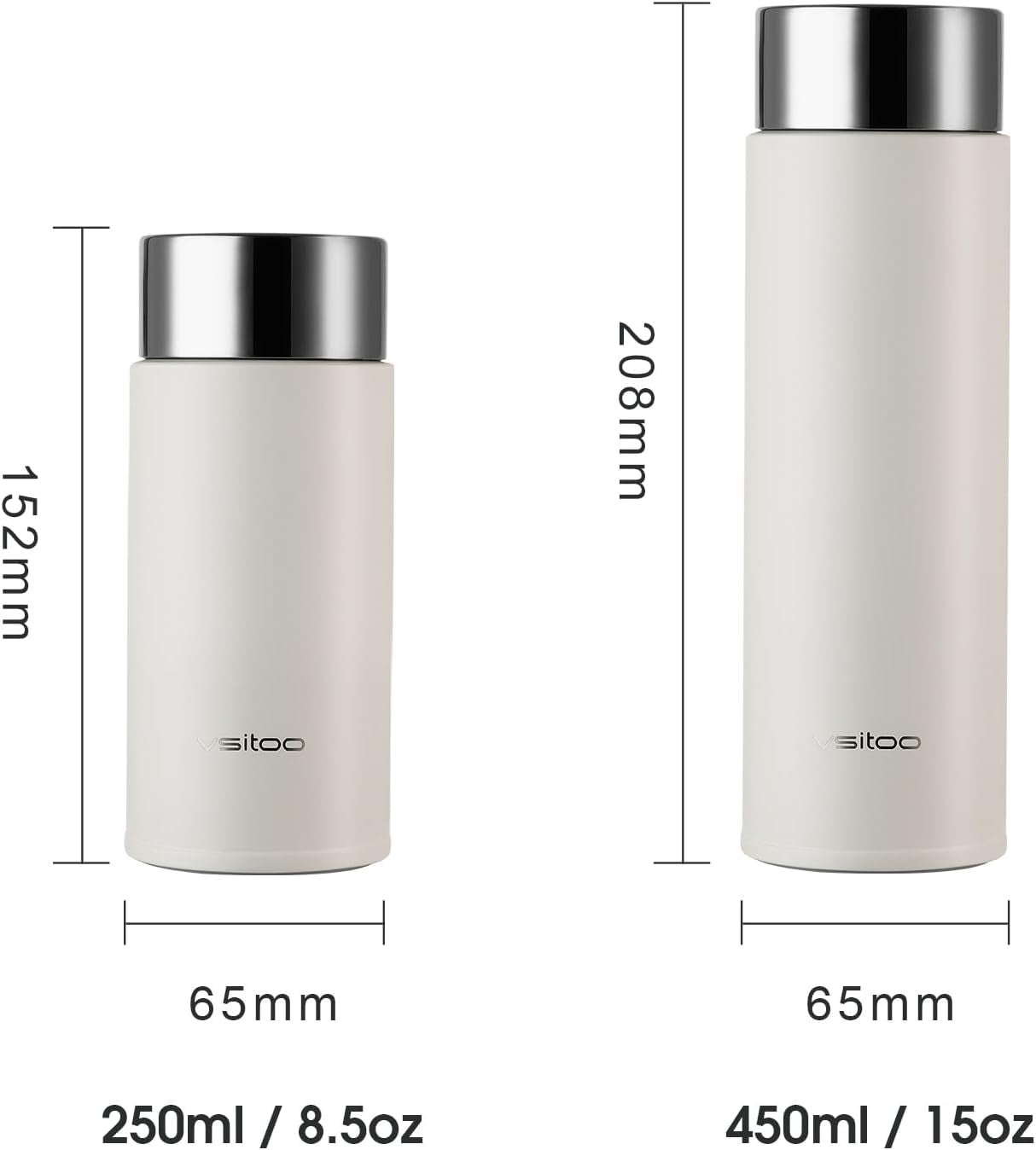 S1 Lite Mini 8.5Oz Insulated Self-Cleaning Water Bottle for Purse | Purse-Ready 8.5Oz Mini Bottle with Auto Self-Cleaning, App & Touchscreen Control, Temp Display and 30-Day Battery Life