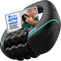 RPM Mini Rolling Percussive Massager, Deep Tissue Muscle Roller | Portable Percussive Massage Roller, Neck and Shoulder Massager, Multi-Grip Handle, Rechargeable, Muscle Recovery