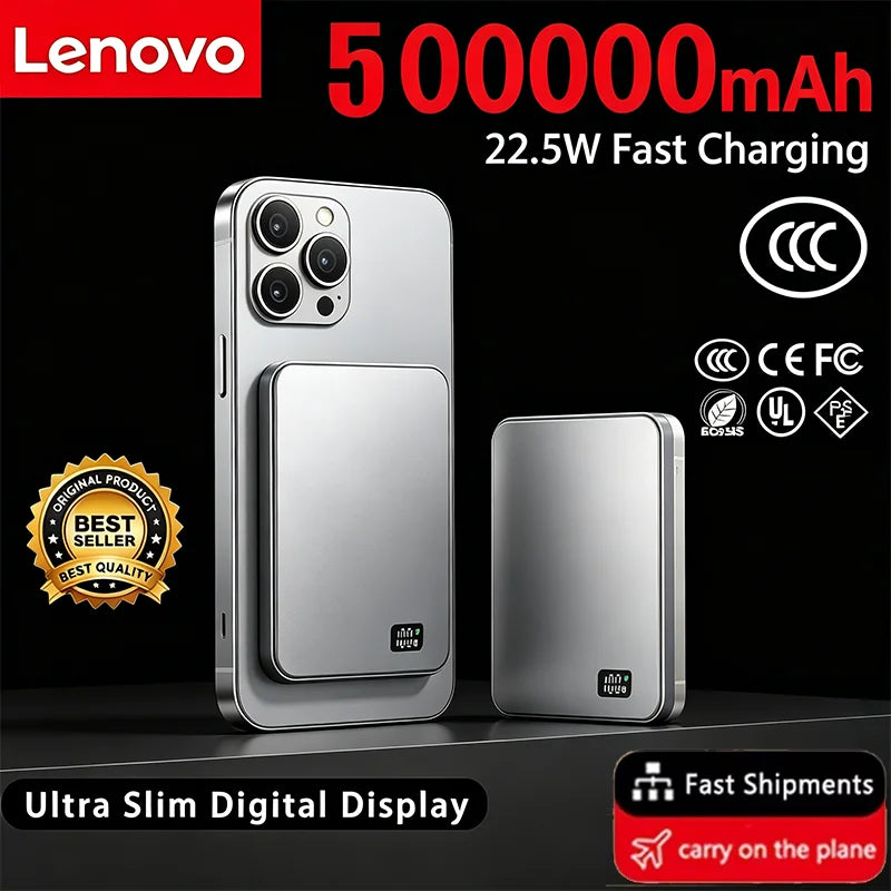 Magnetic Wireless Power Bank 50000Mah PD22.5W Fast Charging Magsafe External Battery for Iphone Samsung