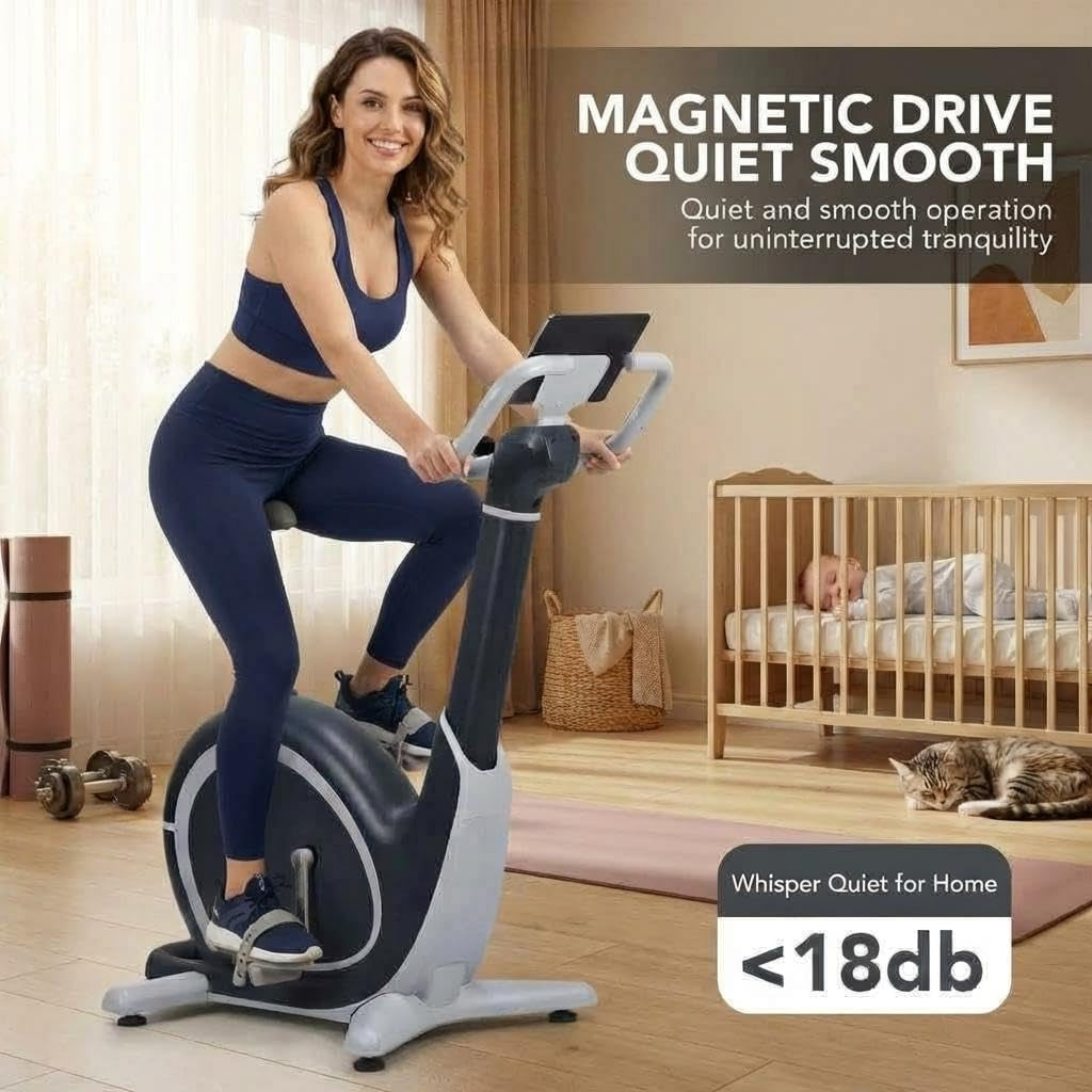 Smart Exercise Bike, AI Intelligently 36 Levels Magnetic Resistance Workout Bike with 350 Lbs Weight Capacity, Indoor Cycling Bike for Cardio Workout and Cycle Training