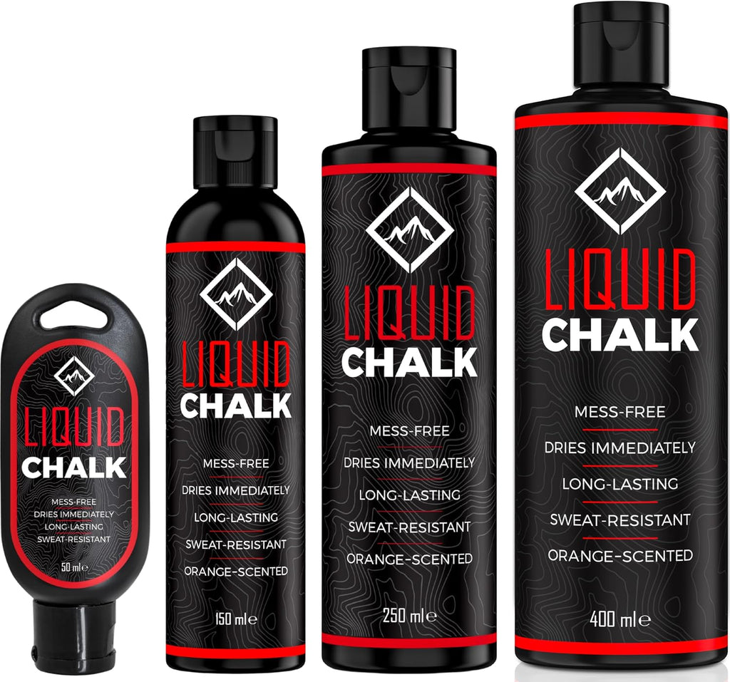 Liquid Chalk for Rock Climbing, Weight Lifting, Gymnastics - Liquid Grip | Climbing Chalk & Lifting Chalk for Weightlifting, Liquid Gym Chalk for Workout Training - Less Chalk, More Grip for Workout