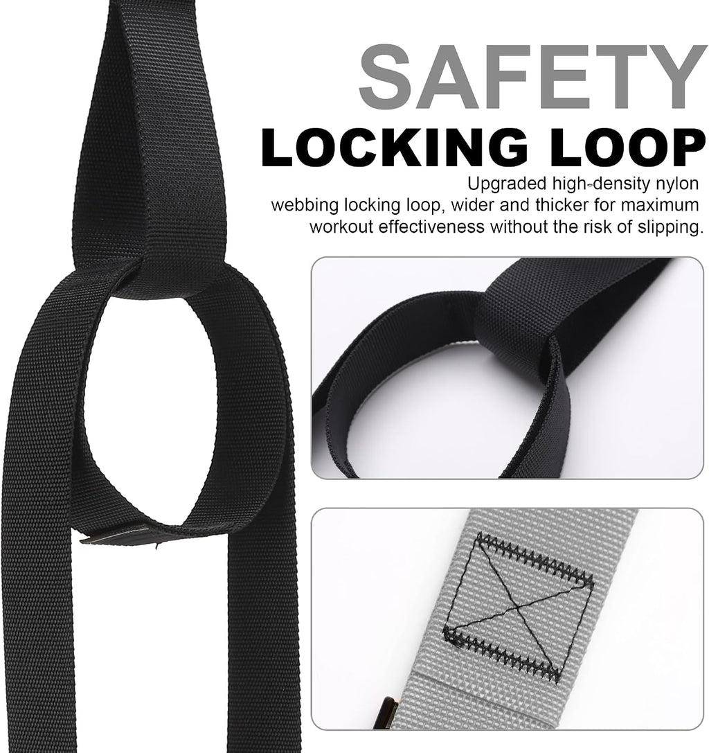 Home Resistance Training Kit with Adjustable Suspension Straps for Workouts | Home and Outdoor Full-Body Strength Training with Heavy-Duty Straps | Door Anchor, Handles, Carry Bag and Exercise Guide