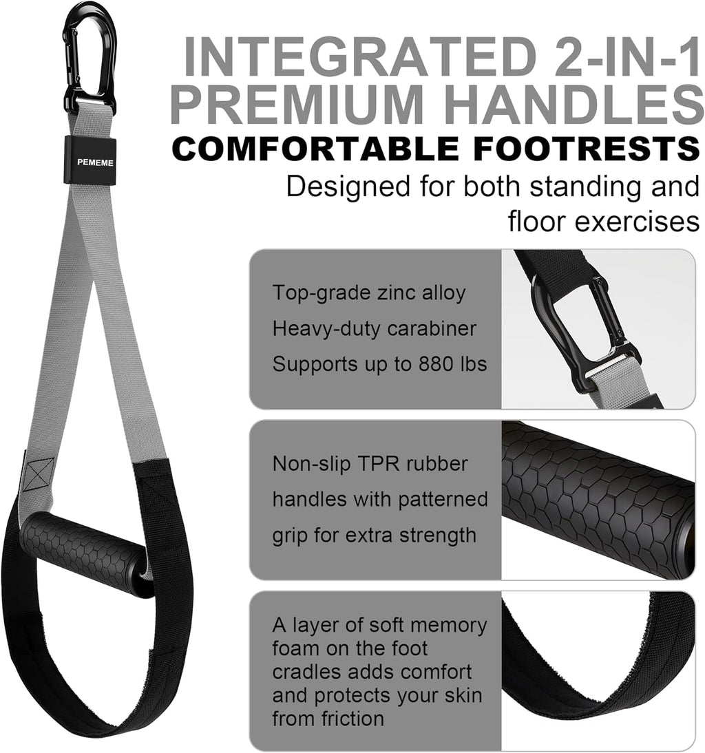 Home Resistance Training Kit with Adjustable Suspension Straps for Workouts | Home and Outdoor Full-Body Strength Training with Heavy-Duty Straps | Door Anchor, Handles, Carry Bag and Exercise Guide
