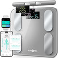 Smart Bathroom Scale for Body Weight and Fat, BMI 28 Body Metrics, Innovative 8-Electrode Digital Scales FSA&HSA Eligible with Voice Prompt Function High Accurate, 8E Scanpro