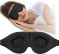 Sleep Mask for Side Sleeper, Light Blocking Eye Mask for Women Men | 3D Contoured Night Blindfold, Luxury Sleeping Eye Cover, Adjustable Strap, Eyeshade for Travel Nap, Flight Essentials, Black