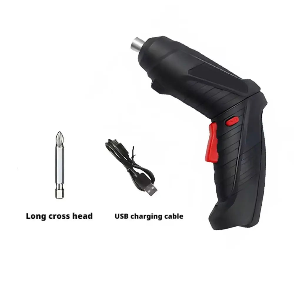 47-Piece Rechargeable Electric Screwdriver Kit 3.6V Cordless Lithium Power Tool Set for Home DIY Repairs and Assembly Tasks