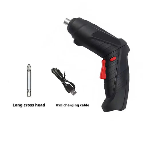 47-Piece Rechargeable Electric Screwdriver Kit 3.6V Cordless Lithium Power Tool Set for Home DIY Repairs and Assembly Tasks